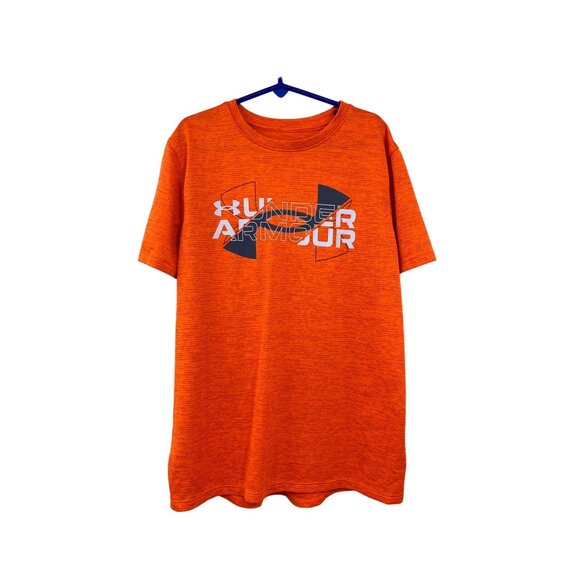 Under Armour Other - Under Armour Shirt Boys YMD Used Orange Heathered
